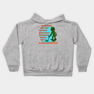 Harass a Metal Detectorist Kids Hoodie